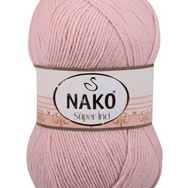 Nako 1479 Açık Pudra Süper İnci 100 gr El Örgü İpi