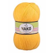 Nako 184 Sarı 100 gr Lüks Minnoş El Örgü İpi