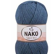Nako 185 Fırtına Mavi 100 gr Süper İnci El Örgü İpi