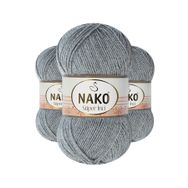 Nako 194 Gri Melanj 100 gr Süper İnci El Örgü İpi