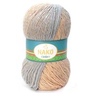 Nako 20382 100 gr Ombre El Örgü İpi