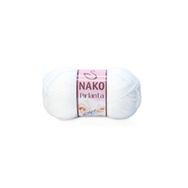 Nako 208 Beyaz 100 gr Pırlanta El Örgü İpi
