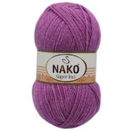 Nako 23315 Süper İnci 100 gr Eflatun El Örgü İpi