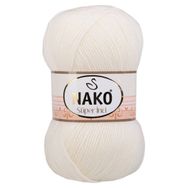 Nako 300 Ekru Süper İnci 100 gr El Örgü İpi