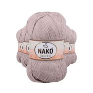 Nako 3079 5 Adet 100 gr Pembeli Gri Süper İnci El Örgü İpi