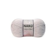 Nako 3079 Süper İnci Pembeli Gri 100 gr El Örgü İpi