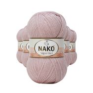 Nako 318 5 Adet 100 gr Gül Goncası Süper İnci El Örgü İpi