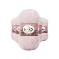 Nako 318 Gül Goncası 5 Adet Angora Lüks El Örgü İpi