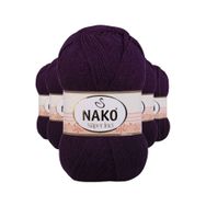 Nako 3260 5 Adet 100 gr Mor Süper İnci El Örgü İpi