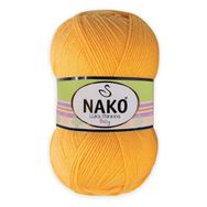 Nako 3639 Koyu Sarı 100 gr Lüks Minnoş El Örgü İpi