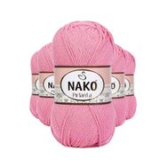 Nako 6740 5 Adet Pembe Pırlanta Amigurumi El Örgü İpi Yünü