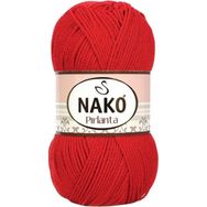 Nako 6741 Kırmızı Gelincik 1 Adet Pırlanta Amigurumi El Örgü İpi Yünü