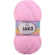 Nako 6936 Açık Pembe 1 Adet Elite Baby El Örgü İpi Tüylenmeyen Bebek Yünü