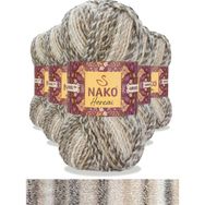 Nako 7309 5 Adet Hercai Ebruli Hırka Kazak Atkı Bere El Örgü İpi Yünü