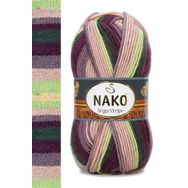 Nako 82414 1 Adet Vega Stripe Premium Akrilik El Örgü İpi Yünü