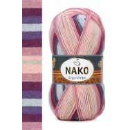 Nako 82415 1 Adet Vega Stripe Premium Akrilik El Örgü İpi Yünü