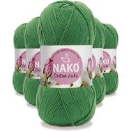 Nako 97576 5 Adet Yeşil Cotton Lüks Yelek Tunik Kazak Bluz Hırka İpi Yünü