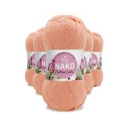 Nako 97594 5 Adet Somon Cotton Lüks Yelek Tunik Kazak Bluz Hırka İpi Yünü