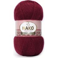 Nako Angora Lüks 1238 Kızıl Bordo El Örgü İpi