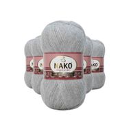 Nako Angora Lüks 195 5x100 gr El Örgü İpi