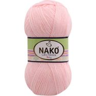 Nako Lüks Minnoş 2197 Açık Pembe El Örgü İpi