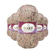 Nako No: 31751 5 Adet Vega Tweed Premium Akrilik El Örgü İpi Yünü