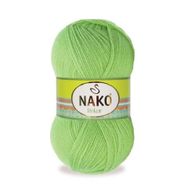 Nako Rekor 5086 Canlı Yeşil 5 Adet El Örgü İpi