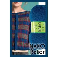 Nako Rekor 517 Orta Mavi El Örgü İpi
