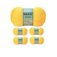 Nako Renk No:184 Sarı 5 Adet Vizon Premium Akrilik El Örgü İpi Yünü