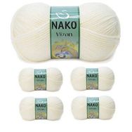 Nako Renk No:23403 Eski Dantel 5 Adet Vizon Premium Akrilik El Örgü İpi Yünü