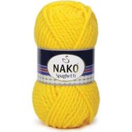 Nako Spaghetti 1253 Sarı El Örgü İpi