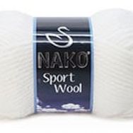 Nako Sport Wool 208 White El Örgü İpi