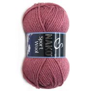 Nako Sport Wool 327 Gül Kurusu El Örgü İpi