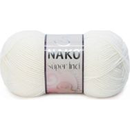 Nako Süper İnci Narin 300 Ekru Örgü İpi