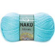 Nako Vizon 10535 Açık Turkuaz El Örgü İpliği