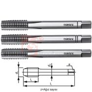 Narex DIN 351 HSS 3 Parça W 1/4 inç El Takım Kılavuzu
