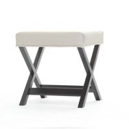 NarModern Bench Dark Beyaz Puf