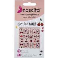 Nascita 30 Kiraz Desenli Tırnak Stickerı