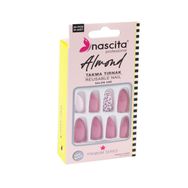 Nascita Leopar Pembe Almond 24'lü Takma Tırnak