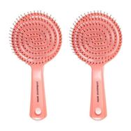 Nascita Pro Üç Boyutlu Oval Saç Fırçası Pembe 02 X 2 Adet