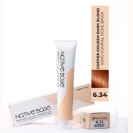 Native Base 6.34 Koyu Kumral Dore Bakır 100 ml Saç Boyası