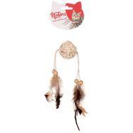 Natura 25 cm Uzun Tüylü Bambu Top Kedi Oyuncağı