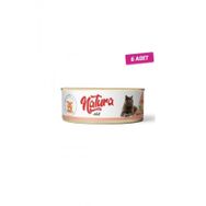 Natura 6x70 gr Ton Balıklı ve Karidesli Yetişkin Kedi Konservesi