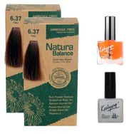 Natura Balance 6.37 Tütün 2 Adet Saç Boyası + Kalyon Tırnak Besleyici ve Bakım Yağı