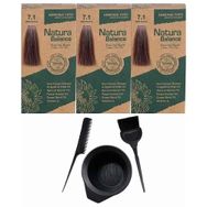 Natura Balance 7.1 Küllü Kumral 3 Adet Saç Boyası + Saç Boyama Seti