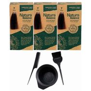 Natura Balance 7 Kumral 3 Adet Saç Boyası + Saç Boyama Seti