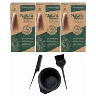 Natura Balance 8 Açı Kumral 3 Adet Saç Boyası + Saç Boyama Seti