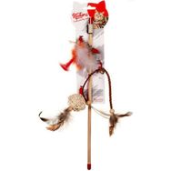 Natura PTC-038 40 cm Üç Uçlu Doğal Kedi Olta Oyuncağı