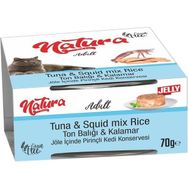 Natura Ton Balıklı Kalamarlı 70 gr Yetişkin Kedi Konservesi
