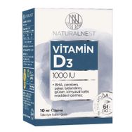 NaturalNest Vitamin D3 1000 IU 4x10 ml Sprey